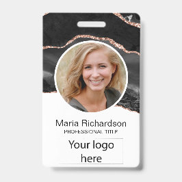 Funcionário Personalizado, Foto, Logotipo, Crachá 