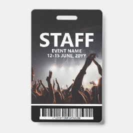 Funcionarios Crachá com Código de Barras Acesso a 