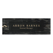 Funcionarios Dourado Marble Masculino Preto