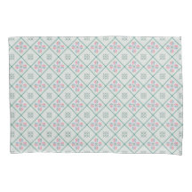 Funda de almofada com um padrão geométrico simples