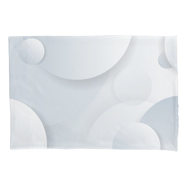 Funda de travesseiro com círculo Branco  (Frente)