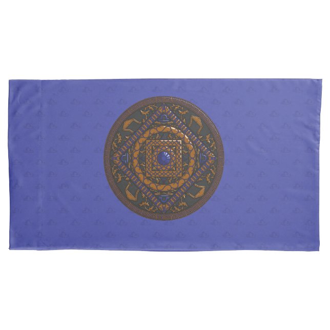 Funda de Travesseiro Mandala de Libra (Frente)