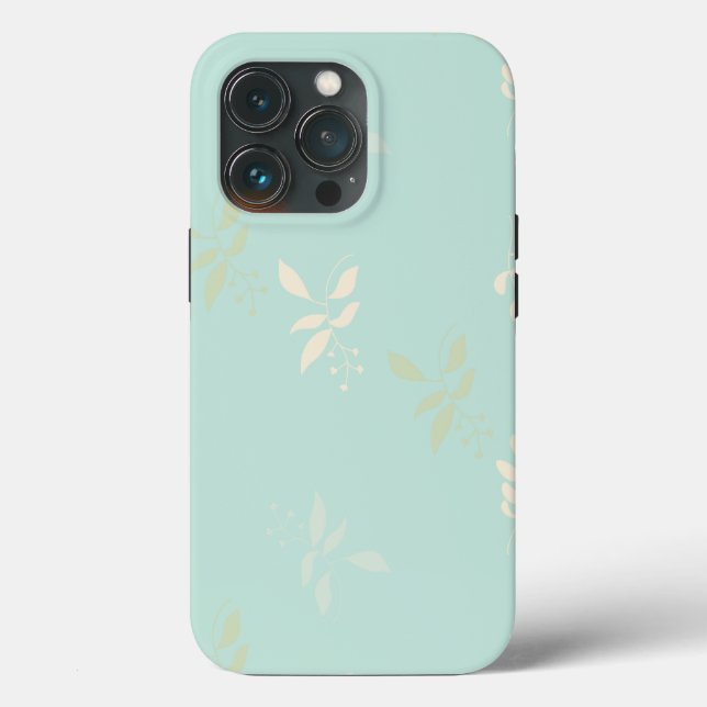 Funda para Iphone con diseño floral. (Verso)