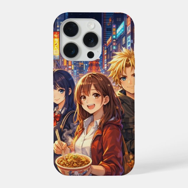Funda para iPhone Estilo Manga Japonés Neon – Dise (Verso)