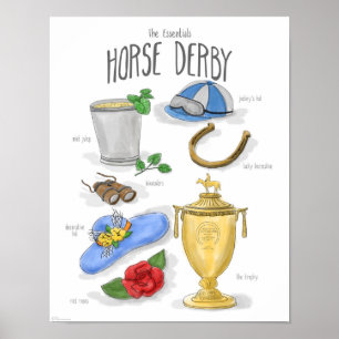 Fundamentos: Poster de Derby do cavalo