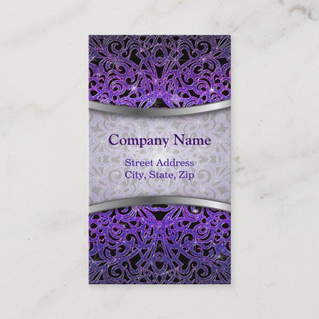 Fundo abstrato floral do cartão de visita (Frente)