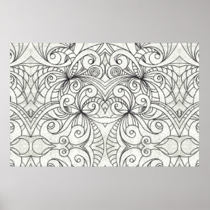 Fundo abstrato floral do poster