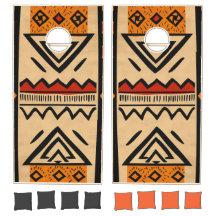 Fundo africano em cores quentes
