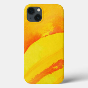 fundo amarelo. aguarela no papel