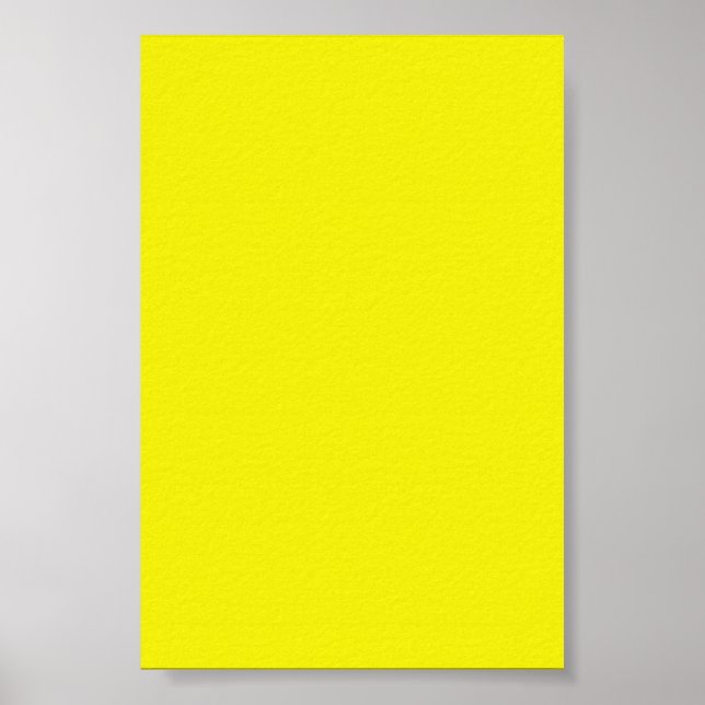 Fundo Amarelo Brilhante num Poster (Frente)