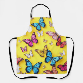 Fundo Amarelo E Borboletas