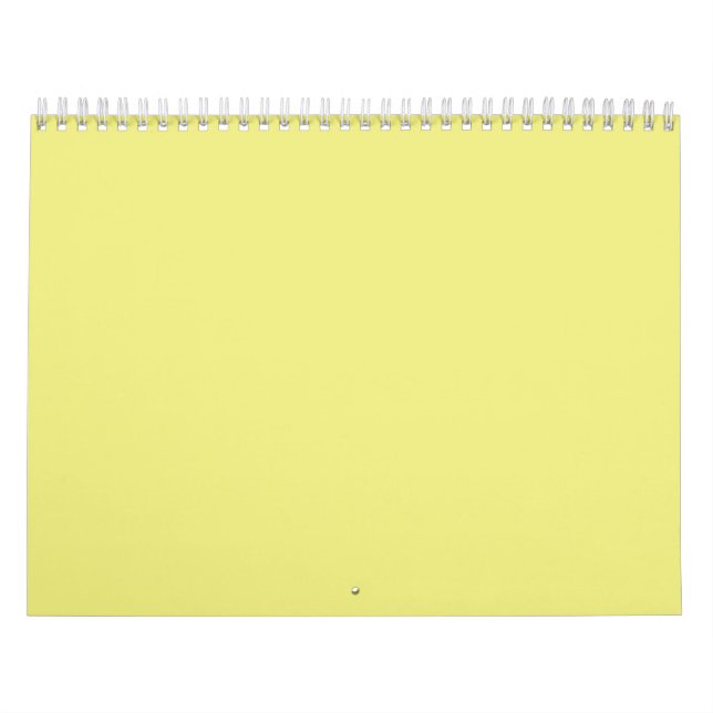 Fundo Amarelo Pastel em um Calendário (Capa)