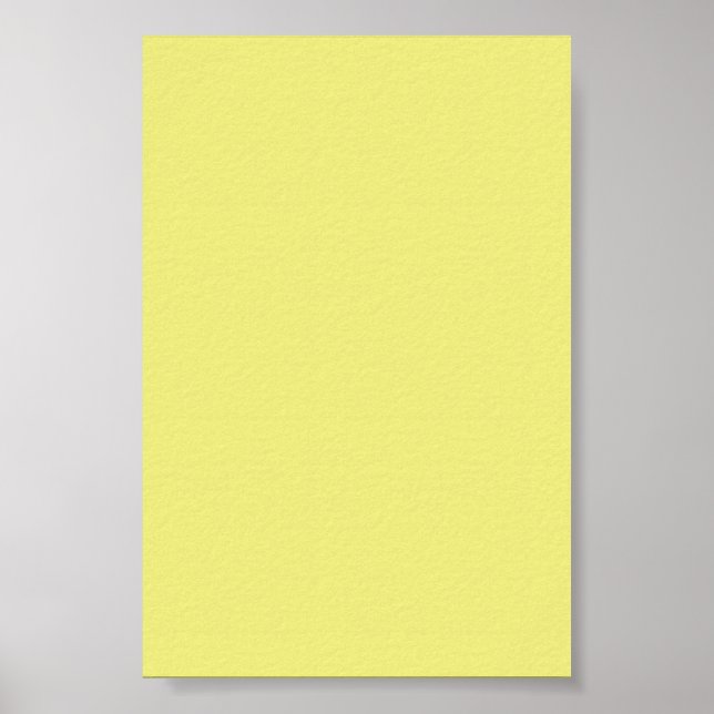 Fundo Amarelo Pastel em um Poster (Frente)