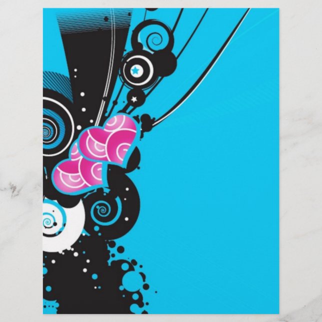 fundo azul com formas (Frente)