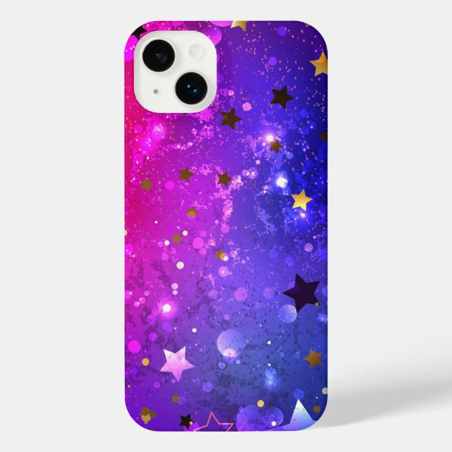 Fundo Azul Cor-de-rosa brilhante (Verso)