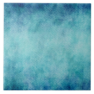Fundo azul do papel de turquesa da aguarela