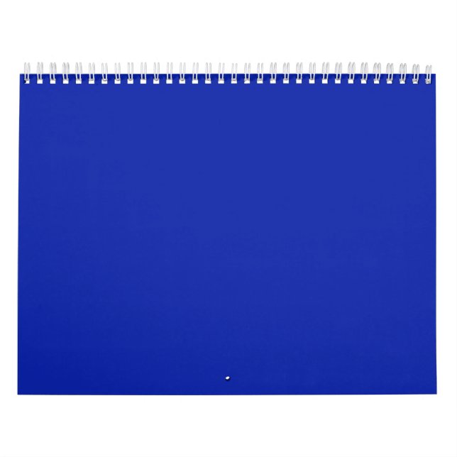 Fundo Azul Real em um Calendário (Capa)