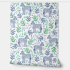 Fundo Branco da Selva Safari Zebras