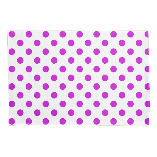 Fundo Branco Pontos Polka Roxos (Frente)