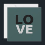 Fundo Cinza Ardósia Moderno Amor Casamento<br><div class="desc">Você pode facilmente alterar as fontes e cores. Você também pode adicionar seu logotipo e imagem de fundo como desejar.</div>