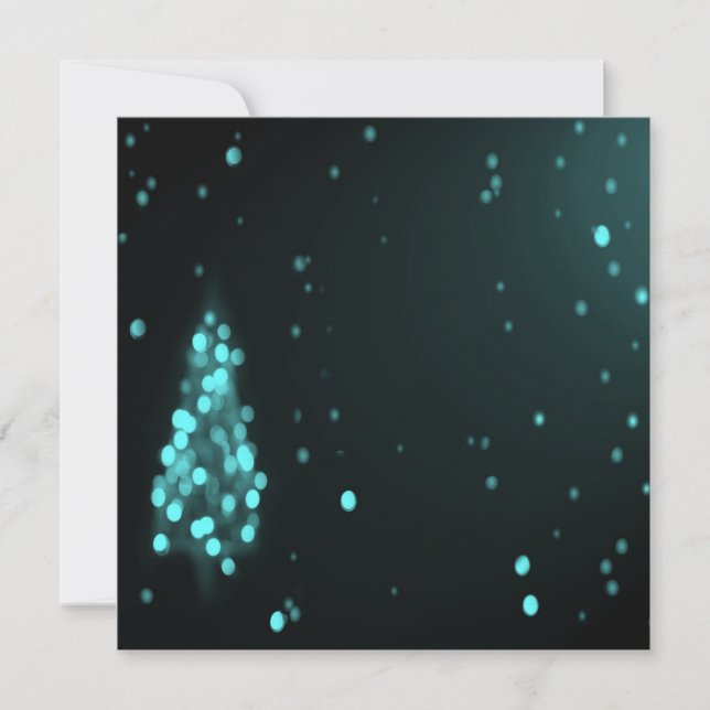 Fundo da Árvore de Natal Bokee - Teal (Frente)