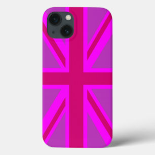 Fundo da bandeira britânica da União de Fushia a R