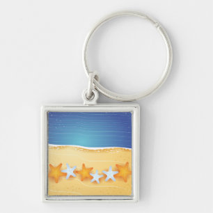 Fundo da praia, chaveiro
