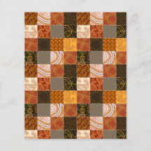 Fundo de álbum de recortes de patchwork de outono
