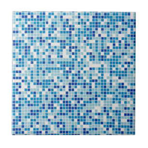 Fundo de azulejos azuis