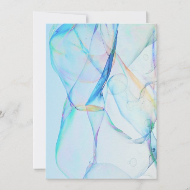 fundo de céu com bolhas muitos cartões de agradeci (Frente)