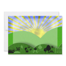 Fundo de Convite para Piquenique Externo