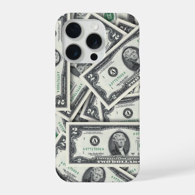 Fundo de dinheiro de nota de $2 (Verso)