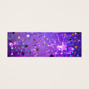 Fundo de folhas roxas com estrelas
