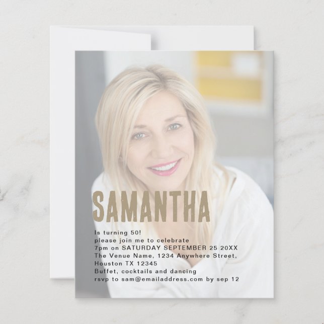 Fundo de fotos orçamentárias 50ª Festa de aniversá (Frente)