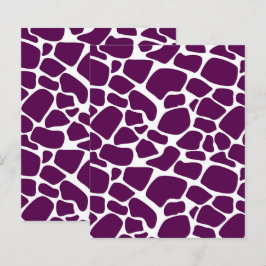 Fundo de Girafa Roxa, Padrão de Impressão Animal