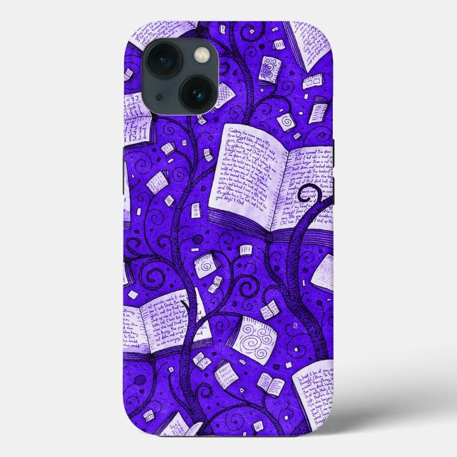 Fundo de Livros Roxos (Verso)