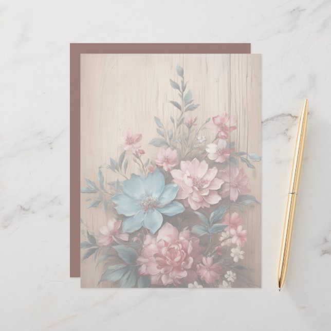 Fundo de luz suave da sombra das flores (Frente/Verso In Situ)