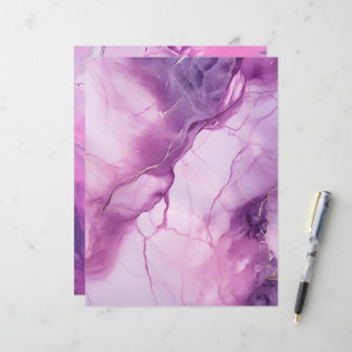 Fundo de Papel Scrapbook Rosa e Roxo