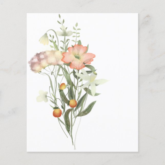 Fundo de raspagem de flores silvestres (Frente)