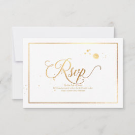 Fundo de RSVP de PixDezines Dazzled/Faux Dourado/D