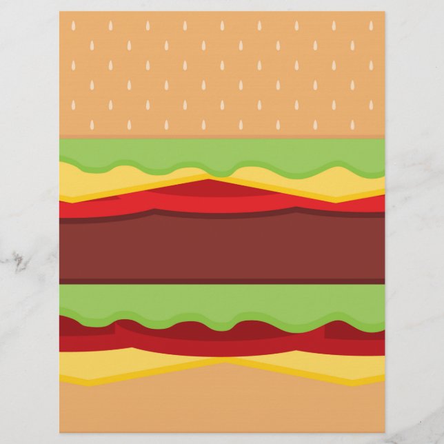 Fundo de Tempo de Burger de Vetor (Frente)