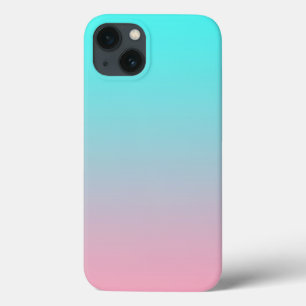 Fundo degradê simples de azul-verde para rosa