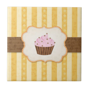 Fundo do cupcake do vintage