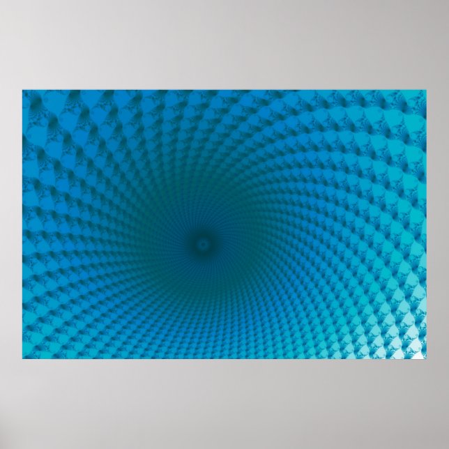 Fundo do Poster do Mar Azul Profundo (Frente)