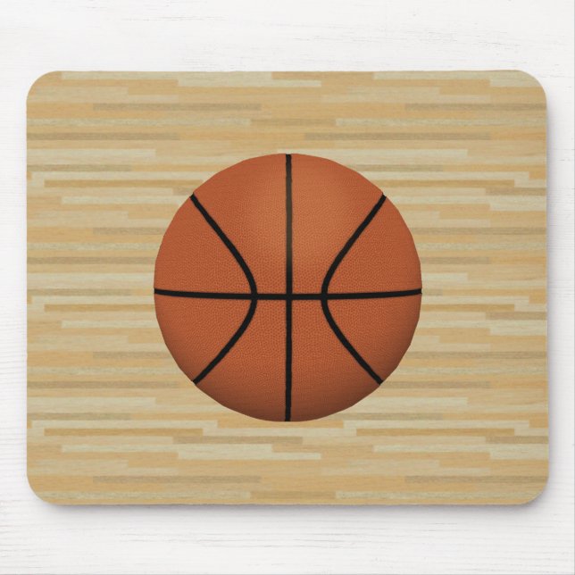 Fundo do Tribunal de Basquete e Madeira: Mousepad (Frente)