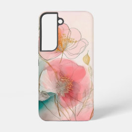 Fundo Elegante das Flores de Aquarela