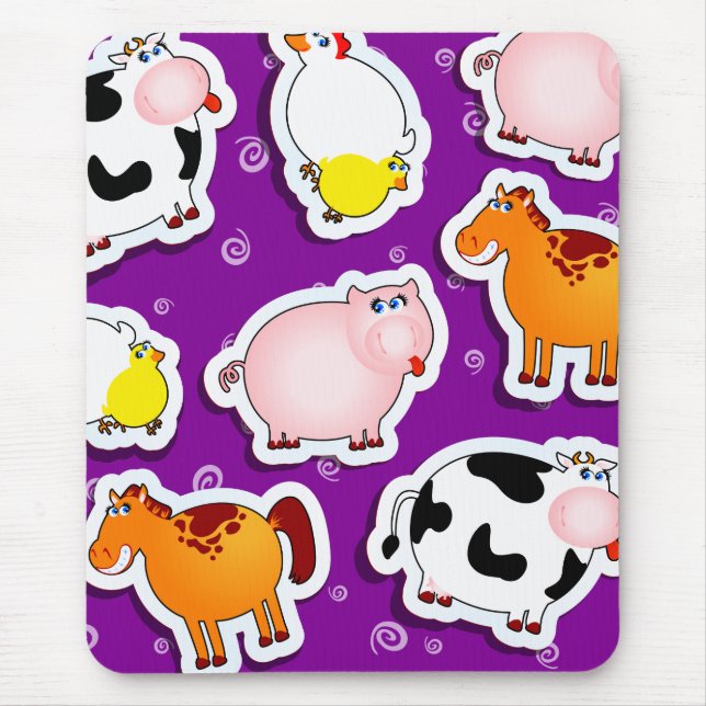 Fundo feliz da fazenda, mousepad (Frente)
