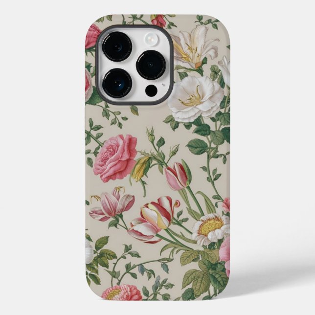 Fundo Floral Branco na moda (Verso)