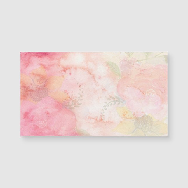 Fundo Floral Cor-de-Água Rosa (Frente)