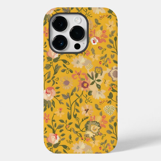 Fundo Floral de Boho Amarelo (Verso)